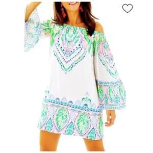 LILLY PULITZER Colourful Nevis Dress Coconut Coast, Lined, SZ XS